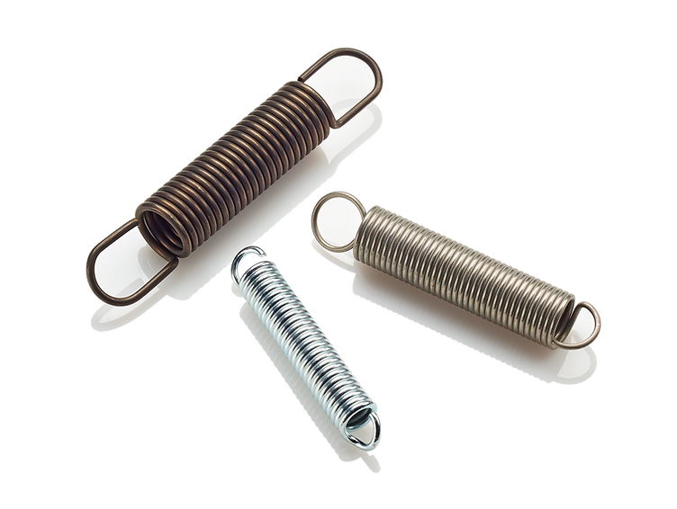 Extension springs with unique ends